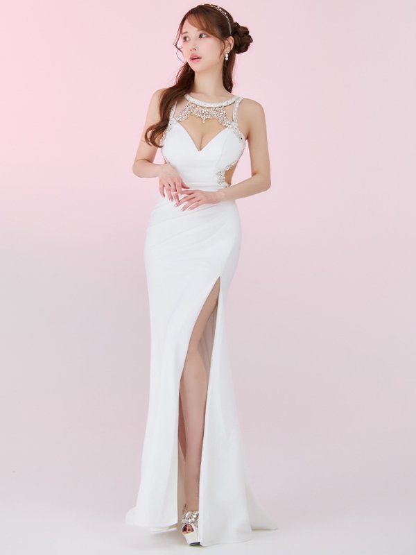 ホワイト　モデル：ゆめ　身長：160cm　着用サイズ：Sサイズ