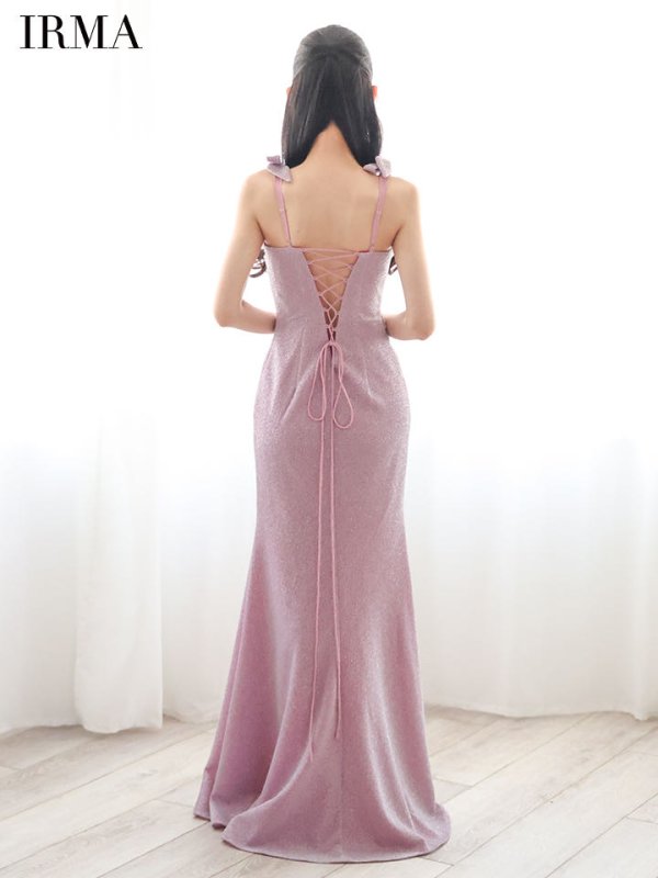 シルバーピンク　モデル：まおちゃる　身長：158cm　着用サイズ：Mサイズ