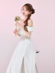 ホワイト　モデル：ゆめ　身長：160cm　着用サイズ：Mサイズ