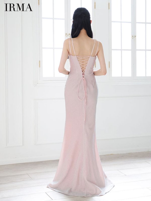 シェルピンク　モデル：まおちゃる　身長：158cm　着用サイズ：Mサイズ