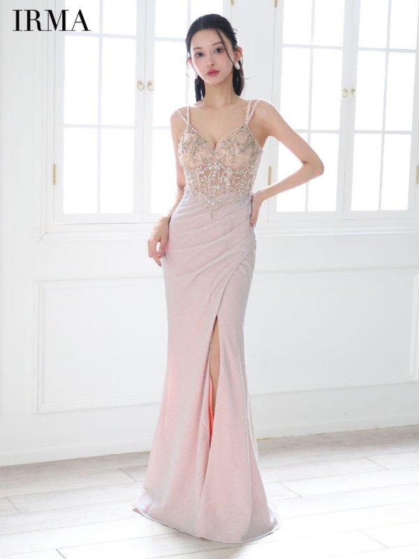 シェルピンク　モデル：まおちゃる　身長：158cm　着用サイズ：Mサイズ