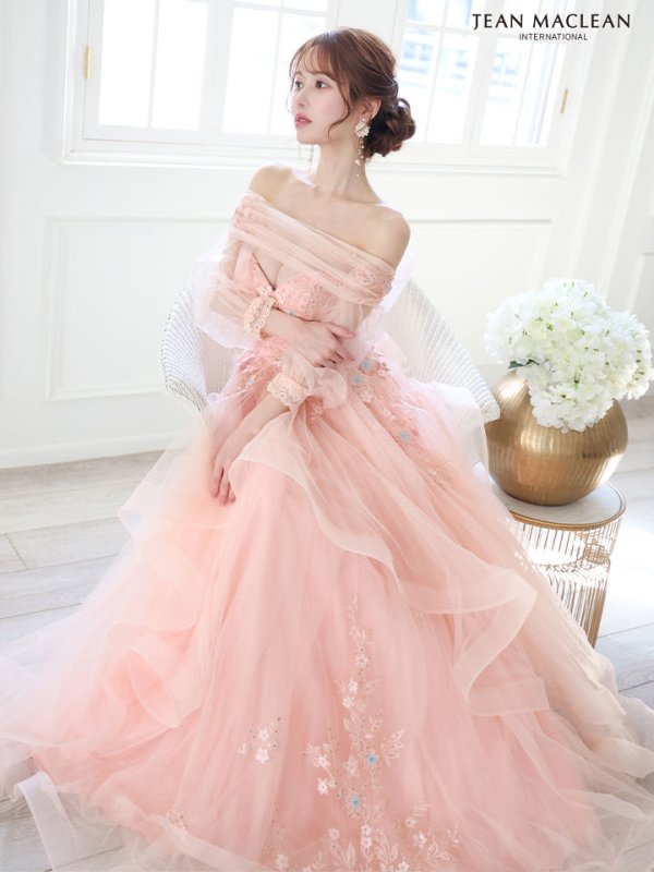 コーラルピンク モデル：ゆめ　身長：160cm　着用サイズ：Mサイズ