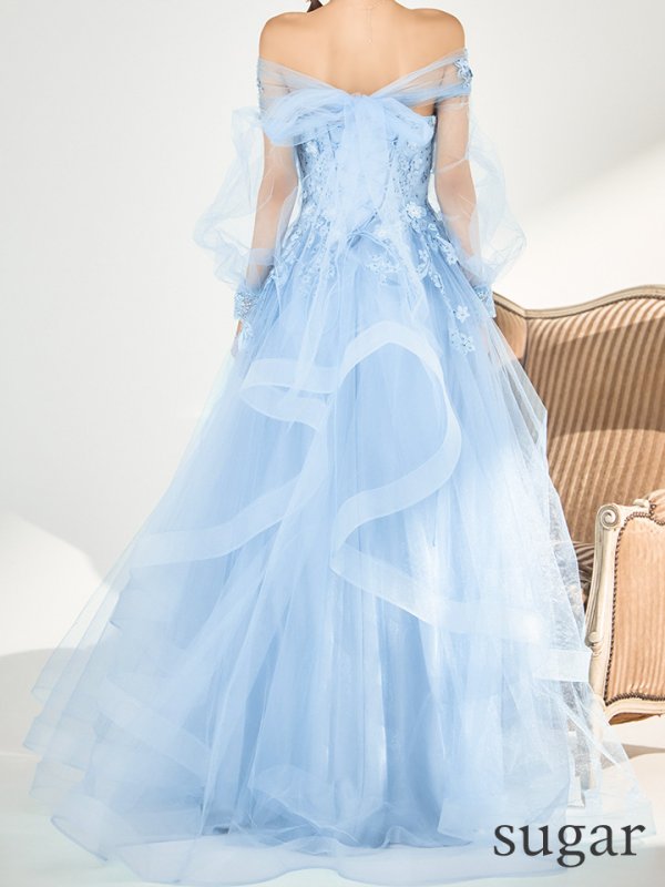 ブルー モデル：まりん　身長：164cm　着用サイズ：Sサイズ