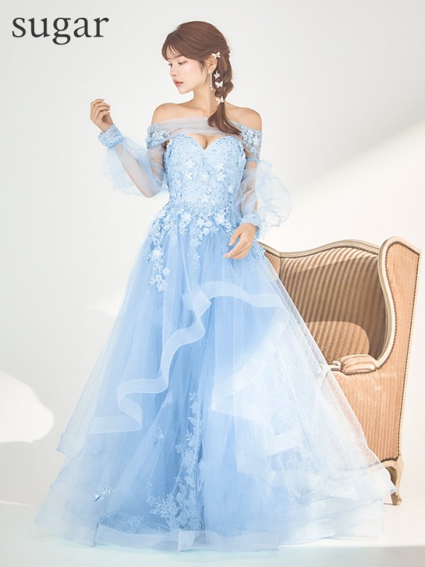 ブルー モデル：まりん　身長：164cm　着用サイズ：Sサイズ