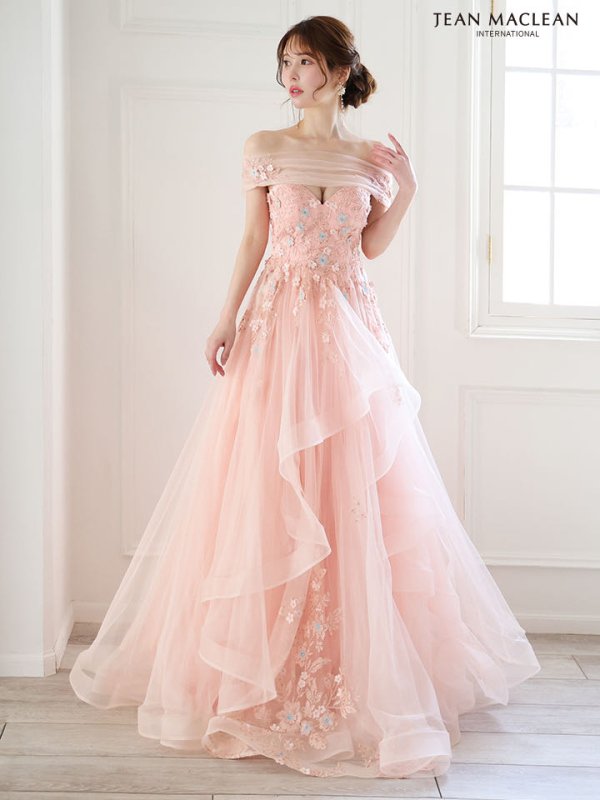 コーラルピンク モデル：ゆめ　身長：160cm　着用サイズ：Mサイズ