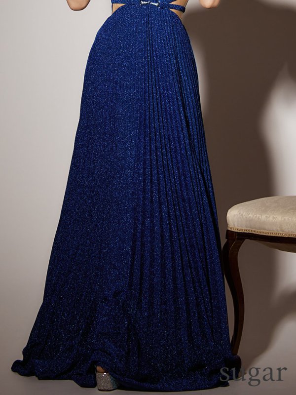 ダークブルー モデル：真優川咲　身長：158cm　着用サイズ：Sサイズ