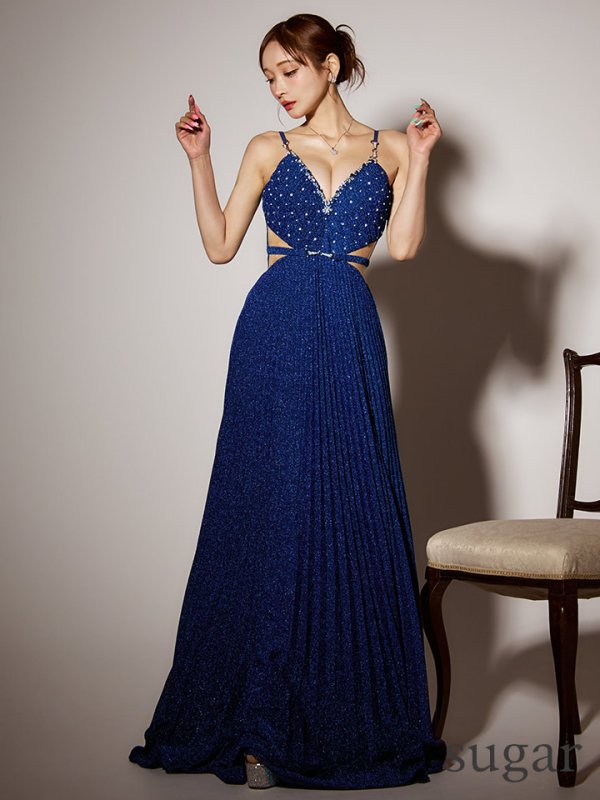 ダークブルー モデル：真優川咲　身長：158cm　着用サイズ：Sサイズ