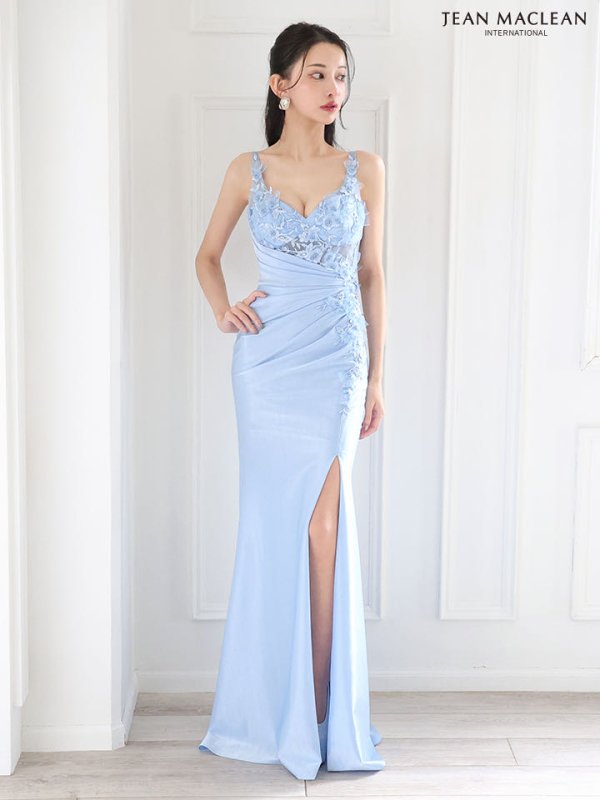 ブルー モデル：まおちゃる　身長：158cm　着用サイズ：Mサイズ