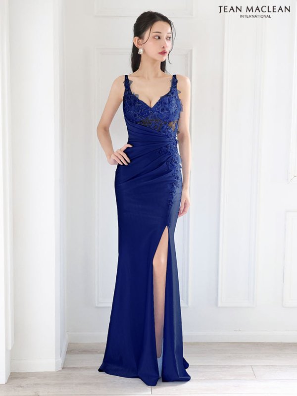 ネイビー モデル：まおちゃる　身長：158cm　着用サイズ：Mサイズ