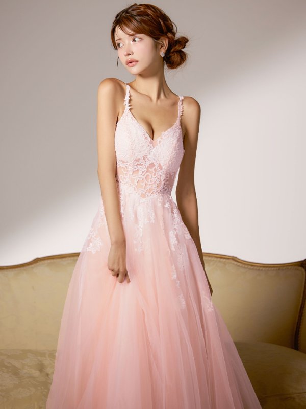 ピンク モデル：まりん　身長：164cm　着用サイズ：Mサイズ