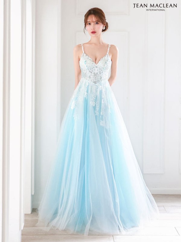 ブルー モデル：ゆめ　身長：160cm　着用サイズ：Mサイズ