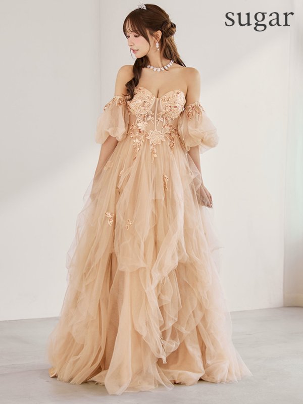 シャンパンゴールド　モデル：三上悠亜　身長：159cm　着用サイズ：Sサイズ