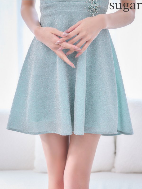 スカイブルー　モデル：るりぴ　身長：165cm　着用サイズ：Sサイズ