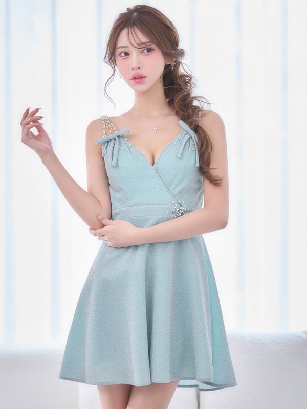 スカイブルー　モデル：るりぴ　身長：165cm　着用サイズ：Sサイズ