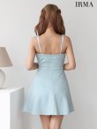 スカイブルー　モデル：如月れい　身長：156cm　着用サイズ：Sサイズ