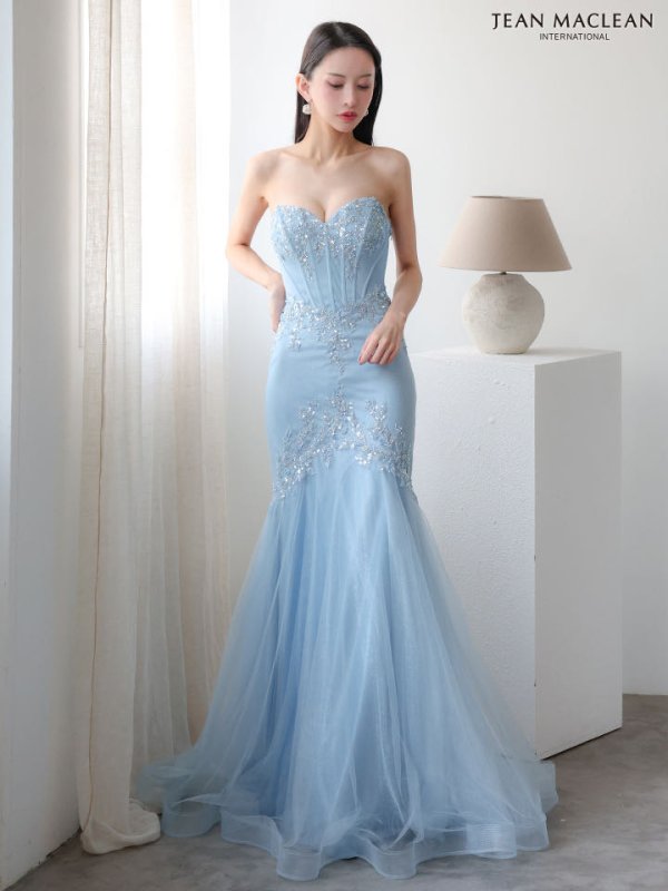 ブルー モデル：まおちゃる　身長：158cm　着用サイズ：Mサイズ