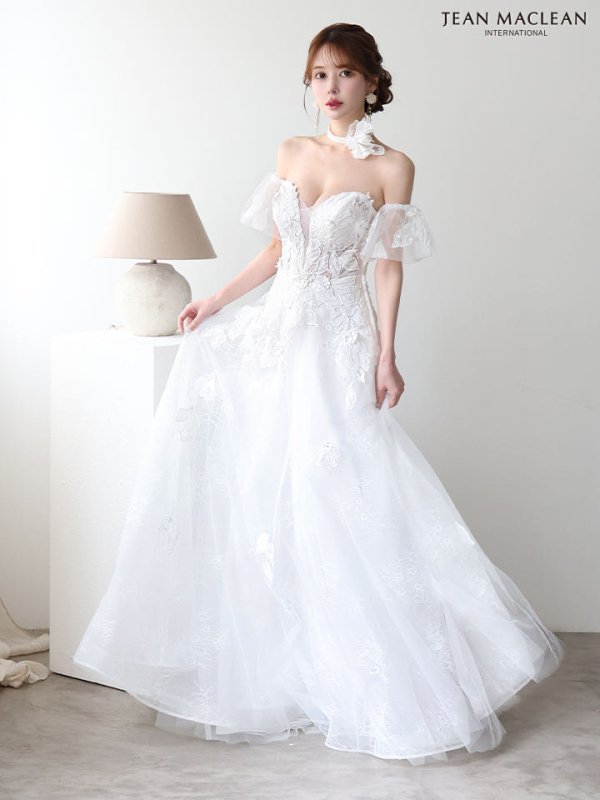 ホワイト　モデル：ゆめ　身長：160cm　着用サイズ：Mサイズ