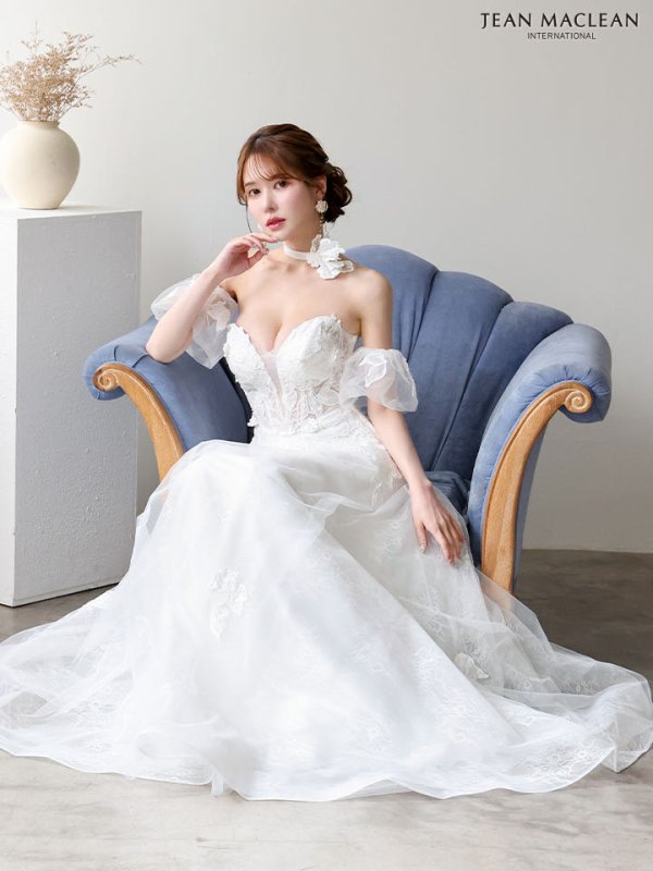 ホワイト　モデル：ゆめ　身長：160cm　着用サイズ：Mサイズ