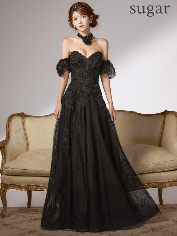 ブラック　モデル：まりん　身長：164cm　着用サイズ：Sサイズ