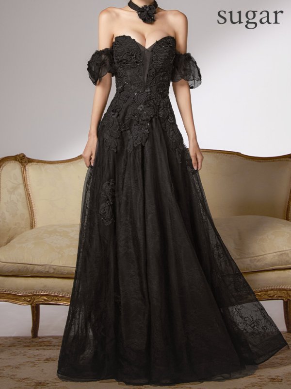 ブラック　モデル：まりん　身長：164cm　着用サイズ：Sサイズ