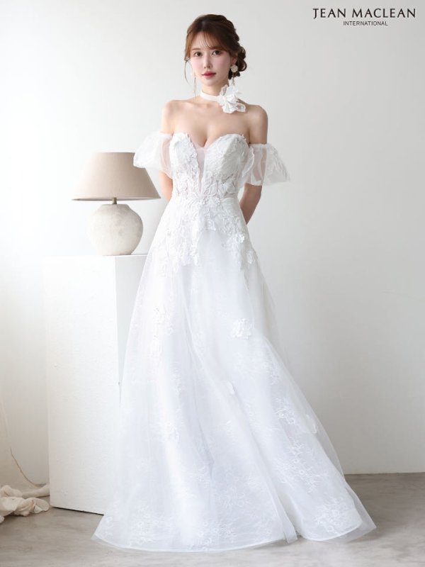 ホワイト　モデル：ゆめ　身長：160cm　着用サイズ：Mサイズ