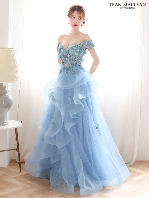 ブルー　モデル：ゆめ　身長：160cm　着用サイズ：Mサイズ