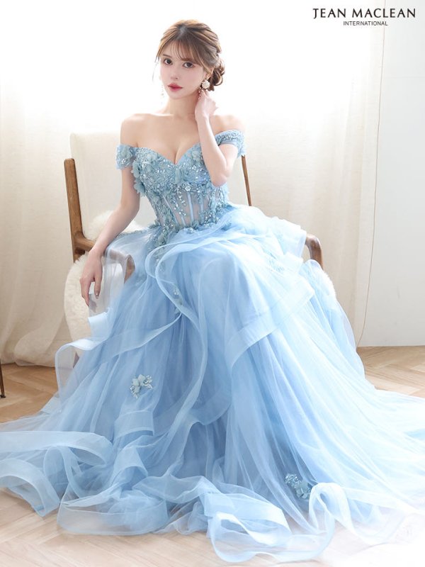 ブルー　モデル：ゆめ　身長：160cm　着用サイズ：Mサイズ