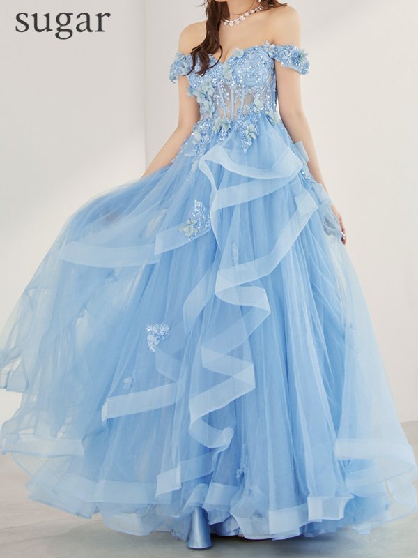 ブルー　モデル：三上悠亜　身長：159cm　着用サイズ：Sサイズ