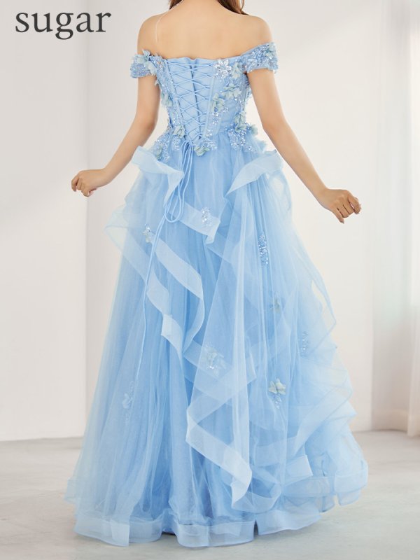 ブルー　モデル：三上悠亜　身長：159cm　着用サイズ：Sサイズ