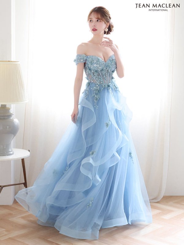 ブルー　モデル：ゆめ　身長：160cm　着用サイズ：Mサイズ