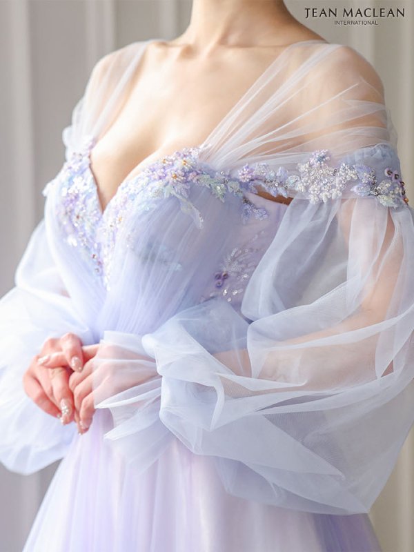 ブルーラベンダー　モデル：ゆめ　身長：160cm　着用サイズ：Mサイズ