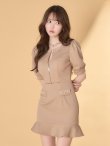 ベージュ モデル：ゆめ　身長：160cm　着用サイズ：Sサイズ