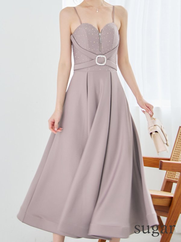 グレイッシュモーヴ モデル：ゆめ　身長：160cm　着用サイズ：Sサイズ