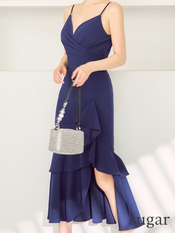 パープルネイビー モデル：ゆめ　身長：160cm　着用サイズ：Sサイズ