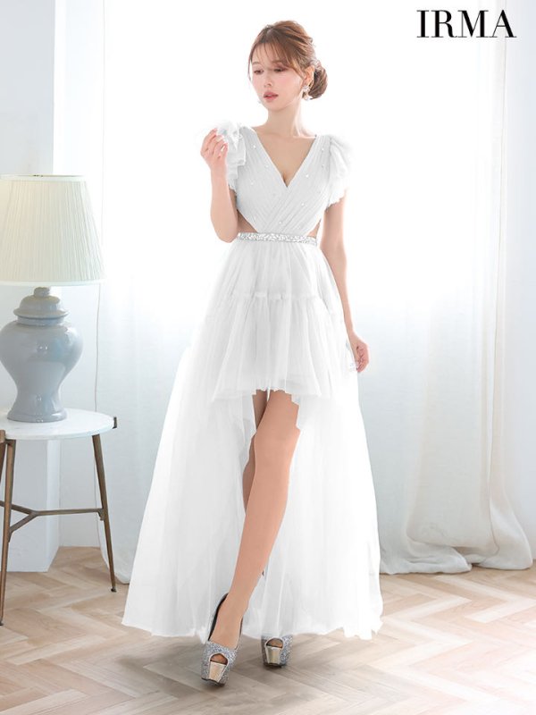 ホワイト　モデル：ゆめ　身長：160cm　着用サイズ：Mサイズ