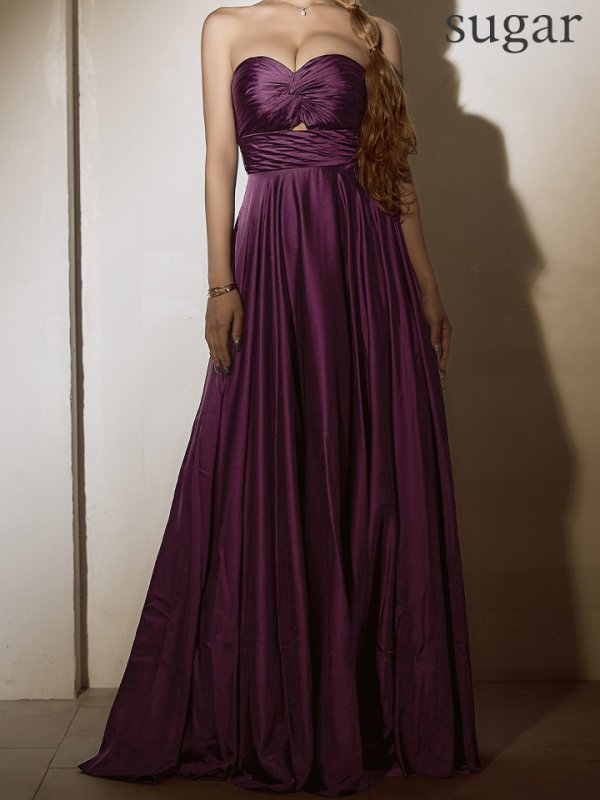 グレープパープル モデル：リリ　身長：169cm　着用サイズ：Sサイズ