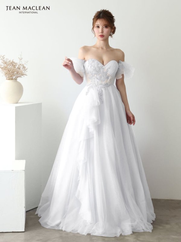 ホワイト　モデル：ゆめ　身長：160cm　着用サイズ：Mサイズ