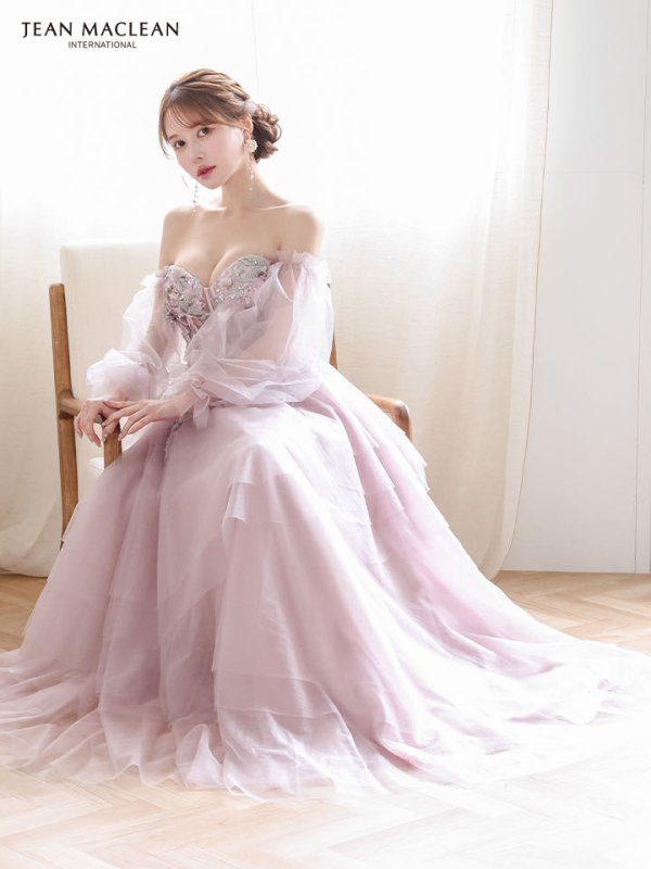 グレージュピンク　モデル：ゆめ　身長：160cm　着用サイズ：Mサイズ