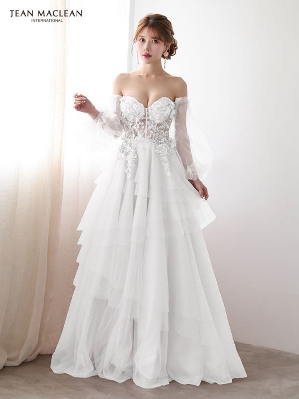 ホワイト　モデル：ゆめ　身長：160cm　着用サイズ：Mサイズ