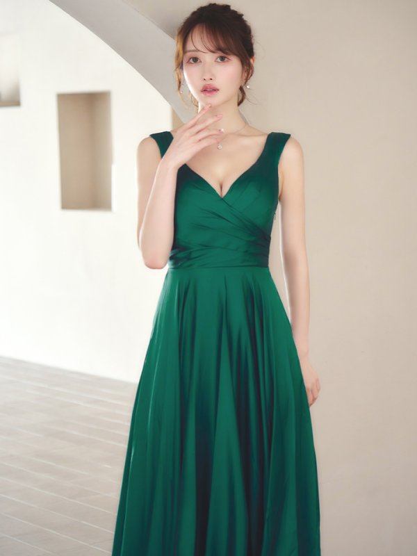 グリーン　モデル：ゆめ　身長：160cm　着用サイズ：Sサイズ