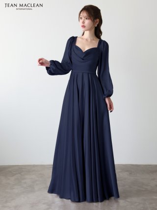 sugar ネイビーハイネックドレス sugar ネイビーハイネックドレス ロングドレス：ネイビー(紺