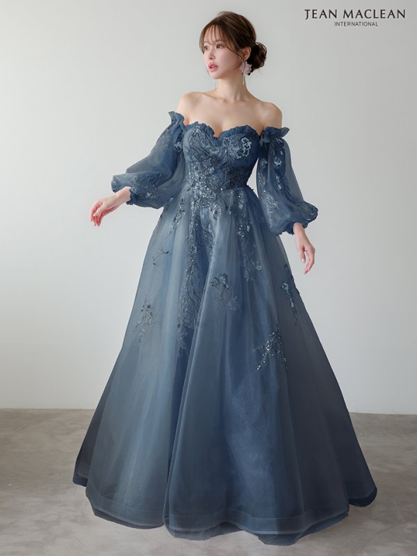 ダークブルー　 モデル：ゆめ　身長：160cm　着用サイズ：Sサイズ