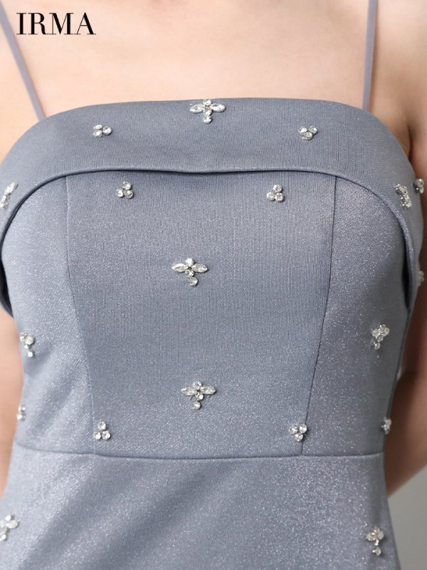 グレー　モデル：まおちゃる　身長：158cm　着用サイズ：Sサイズ