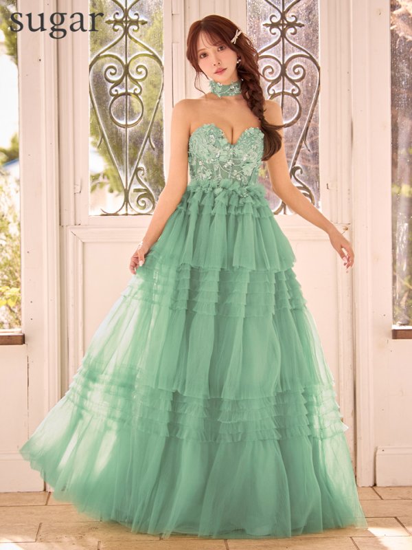 グリーン　モデル：三上悠亜　身長：159cm　着用サイズ：Sサイズ