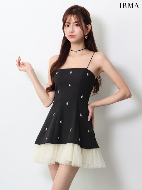 ブラック　モデル：あみ　身長：163cm　着用サイズ：Sサイズ