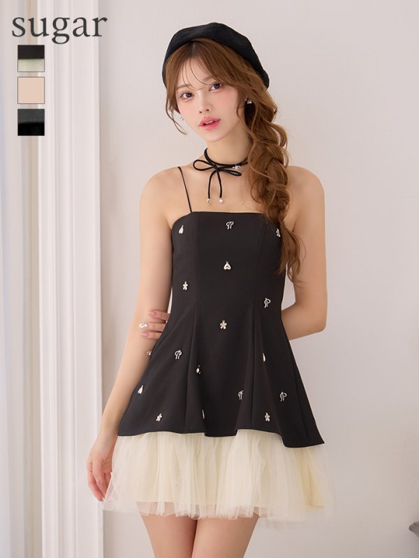 ブラック　モデル：るりぴ　身長：165cm　着用サイズ：Sサイズ