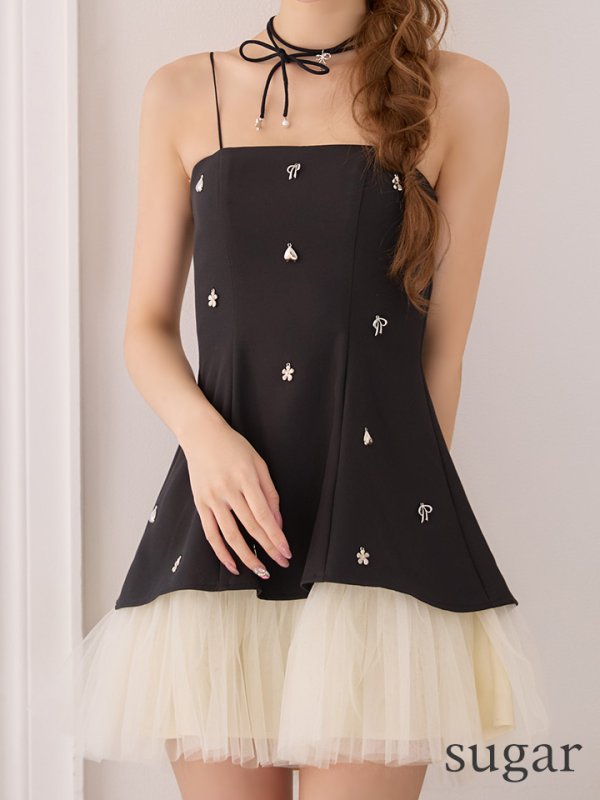 ブラック　モデル：るりぴ　身長：165cm　着用サイズ：Sサイズ