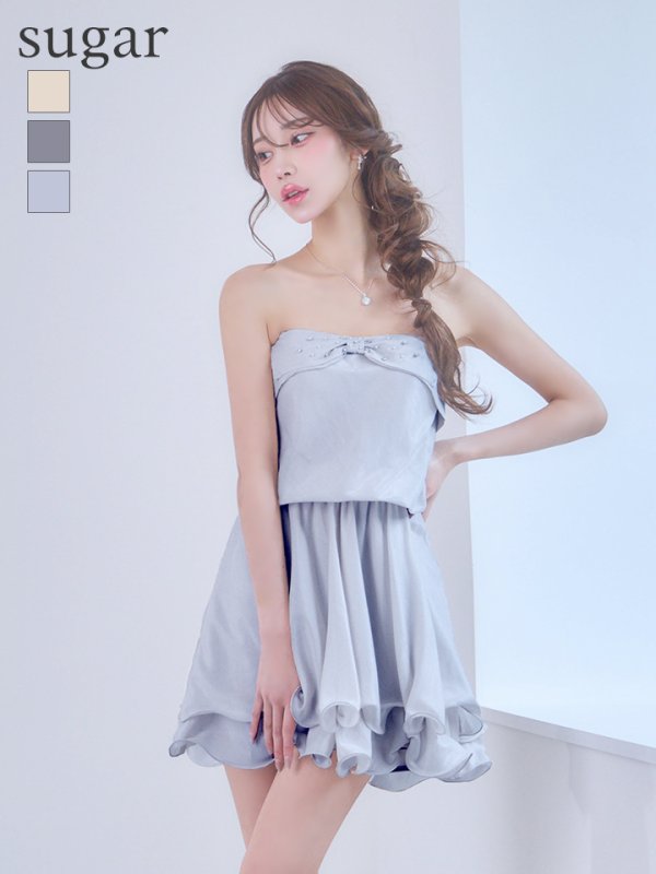 ペールブルー　モデル：るりぴ　身長：165cm　着用サイズ：Sサイズ