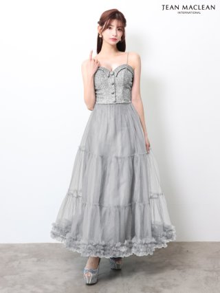 シュガードレス　グレー　XS シュガー グレー XS sugar an ドレス キャバドレス グレー レース袖 XS