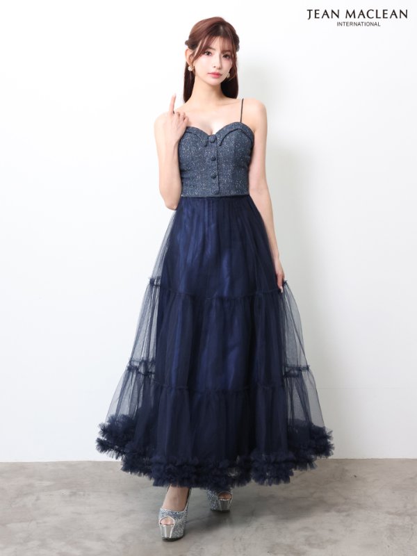 ネイビー　モデル：あみ　身長：163cm　着用サイズ：Sサイズ